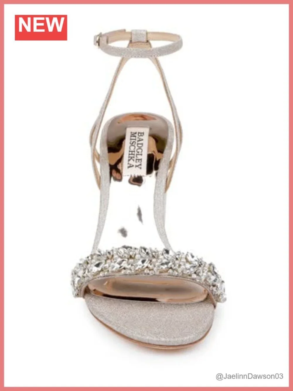 Badgley Mischka Nadine Heeled Sandal Women's Block Heel Evening Wedding